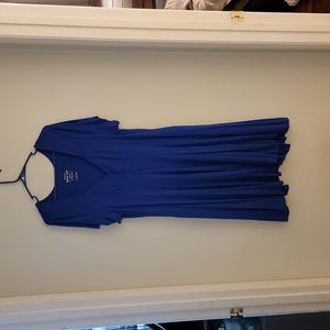 Royal blue torrid super soft knit dress